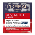 L’Oréal Paris Revitalift Laser Crème Visage Nuit Anti-Âge Avec Pro-Rétinol Acide Hyaluronique Et Vitamine C Réparation Intense Et Peau Renouvelée