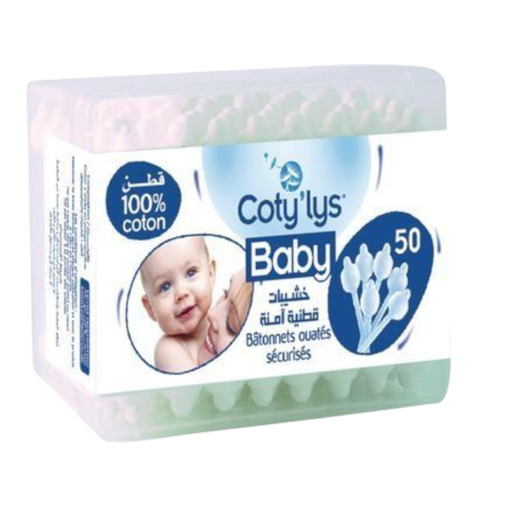 Coty’Lys Baby Bâtonnets Ouatés Sécurisés 100%Coton