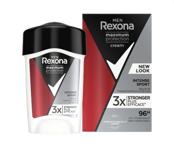 Rexona Men Maximum Protection Cream Intense Sport 96h – Déodorant Anti-transpirant Homme