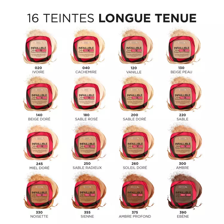L’oréal Paris Infaillible 24h Fresh Wear Fond De Teint Poudre