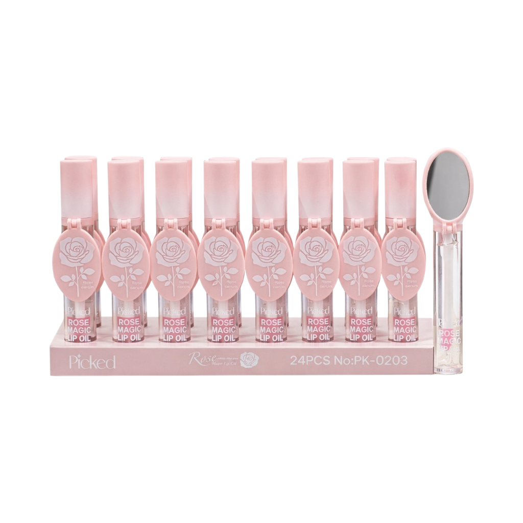 Huile À Lèvres Magique Au Parfum De Rose