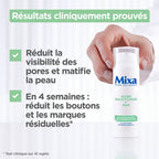 جل مزيل للمعان ومضاد للعيوب من Mixa Sensitive Skin Expert (حمض الساليسيليك + أحماض ألفا هيدروكسي)