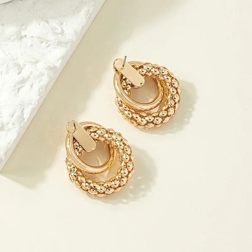 Boucles Pendantes Torsadées Rondes Pour Femmes Bijoux Pour Femmes