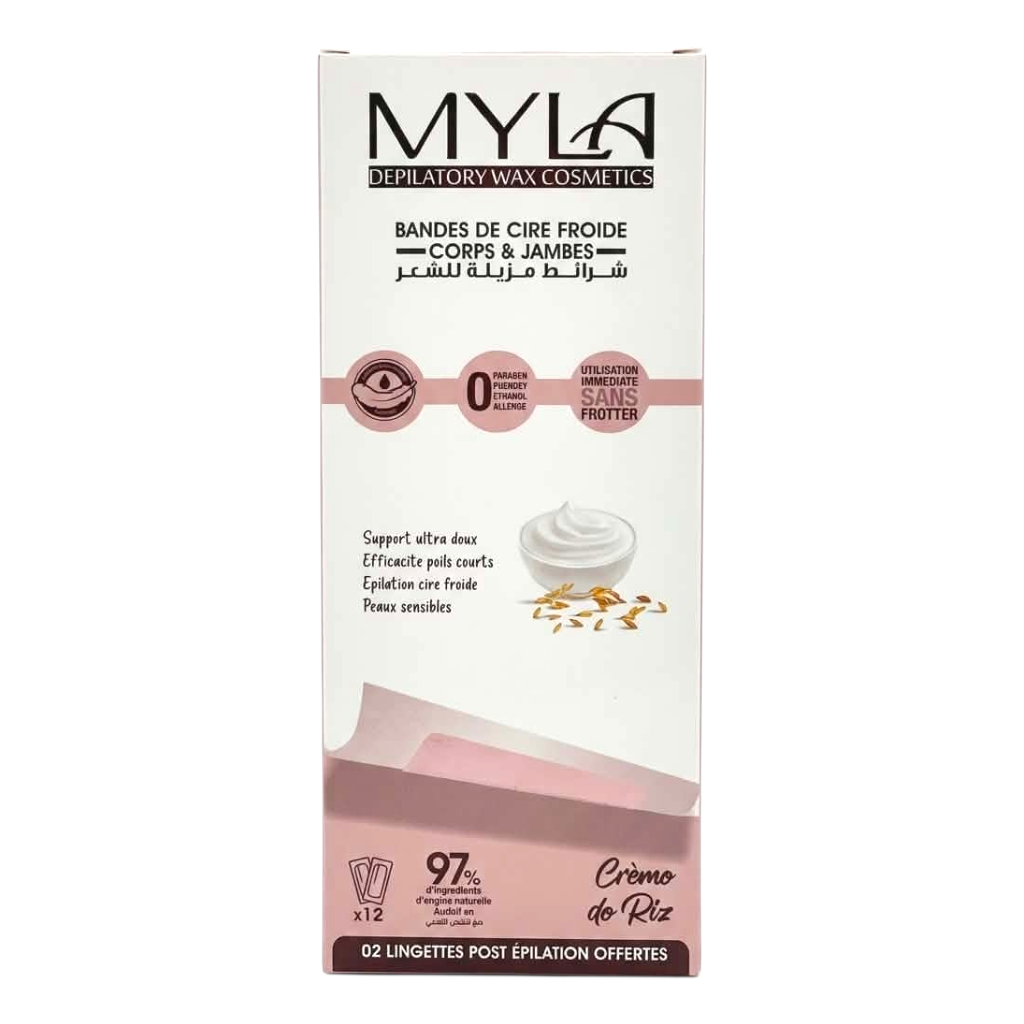 Myla شرائط شمع بارد دعامة فائقة النعومة فعالية كريمو دو ريز