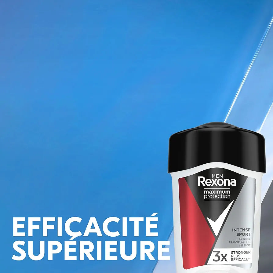 Rexona Men Maximum Protection Cream Intense Sport 96h – Déodorant Anti-transpirant Homme