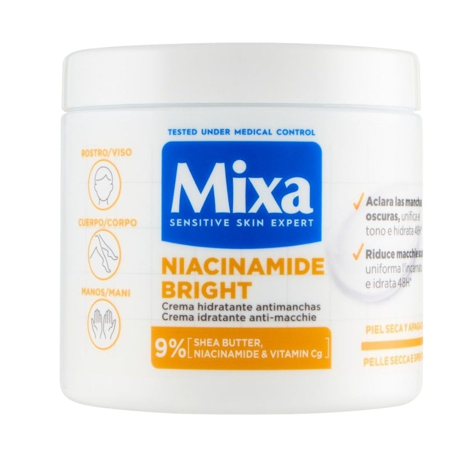 Mixa Hydratant Anti-Taches Niacinamide Bright Pour Les Peaux Sèches Et Ternes