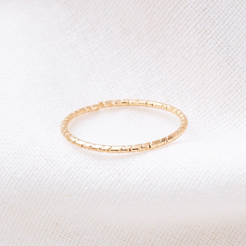 Bague Texturée