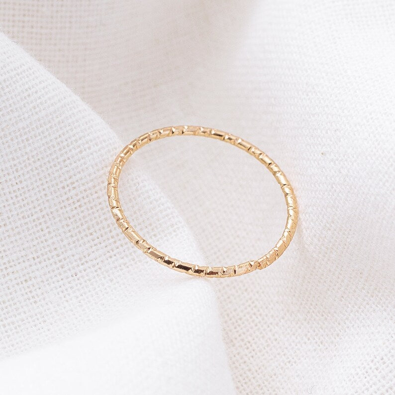 Bague Texturée