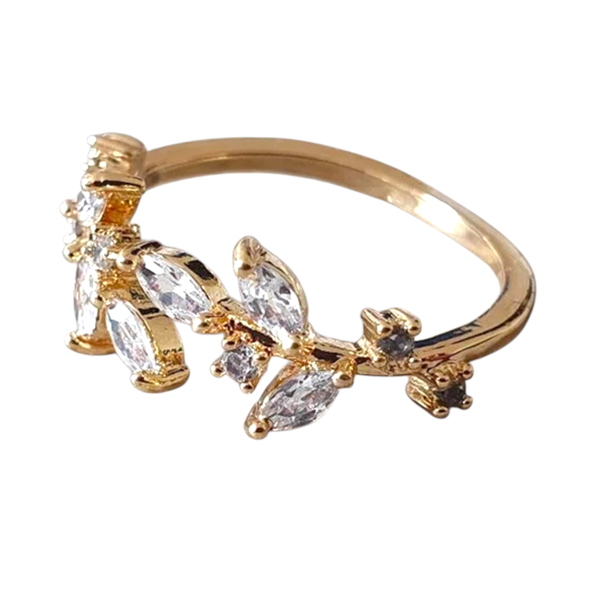 Bague Amazonia Plaqué Jaune Oxyde De Zirconium
