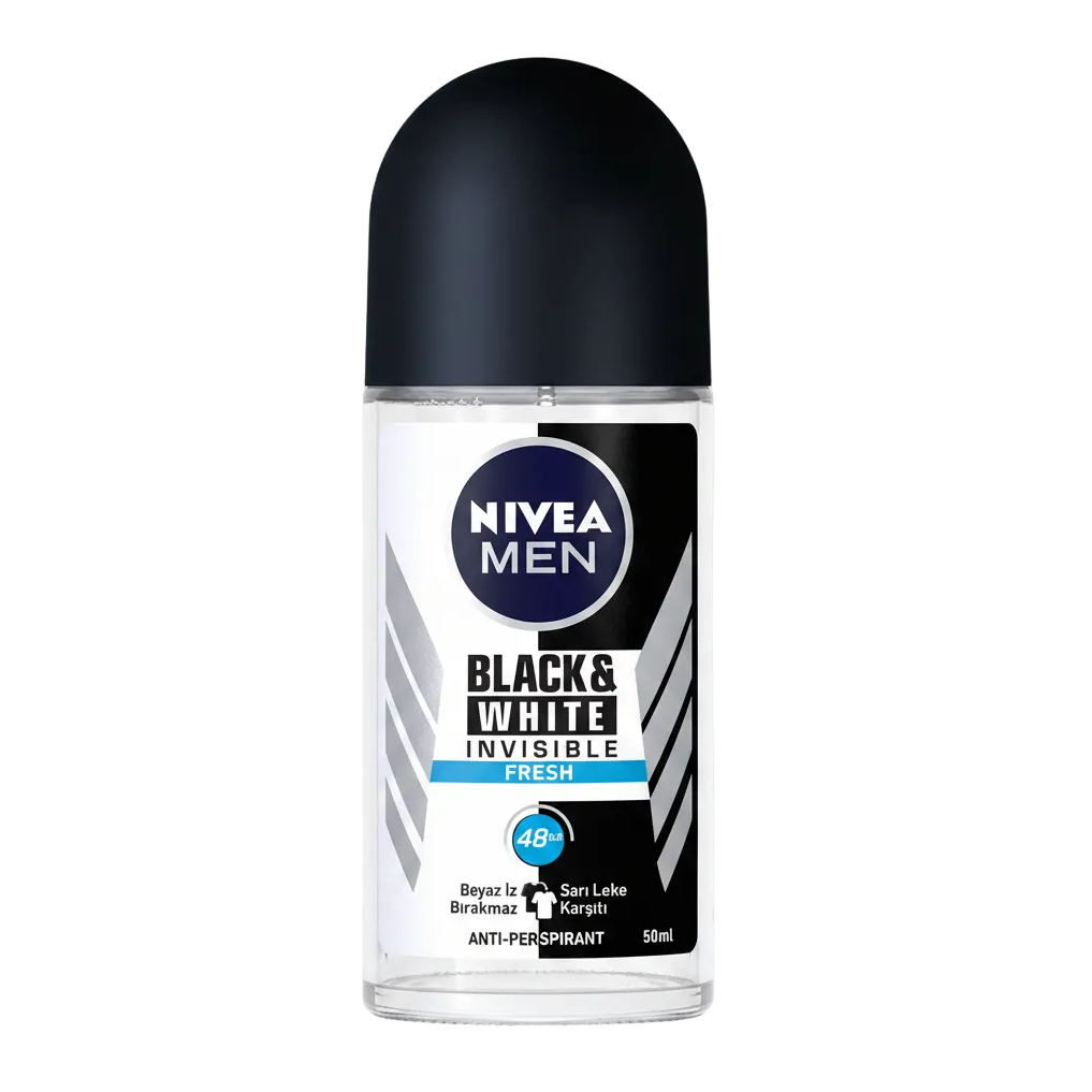 Nivea Men Déodorant Bille Anti-Transpirant Anti-Traces Blach & White Fresh 48H