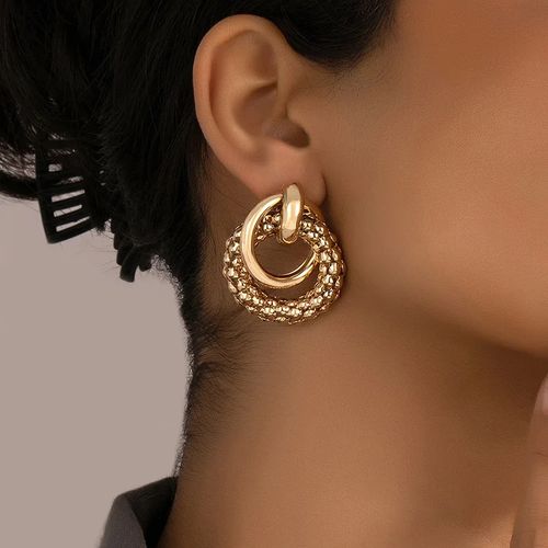 Boucles Pendantes Torsadées Rondes Pour Femmes Bijoux Pour Femmes