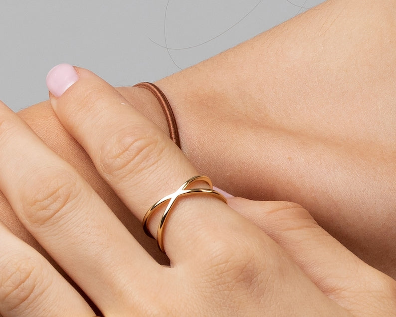 Bague Double Plaquée