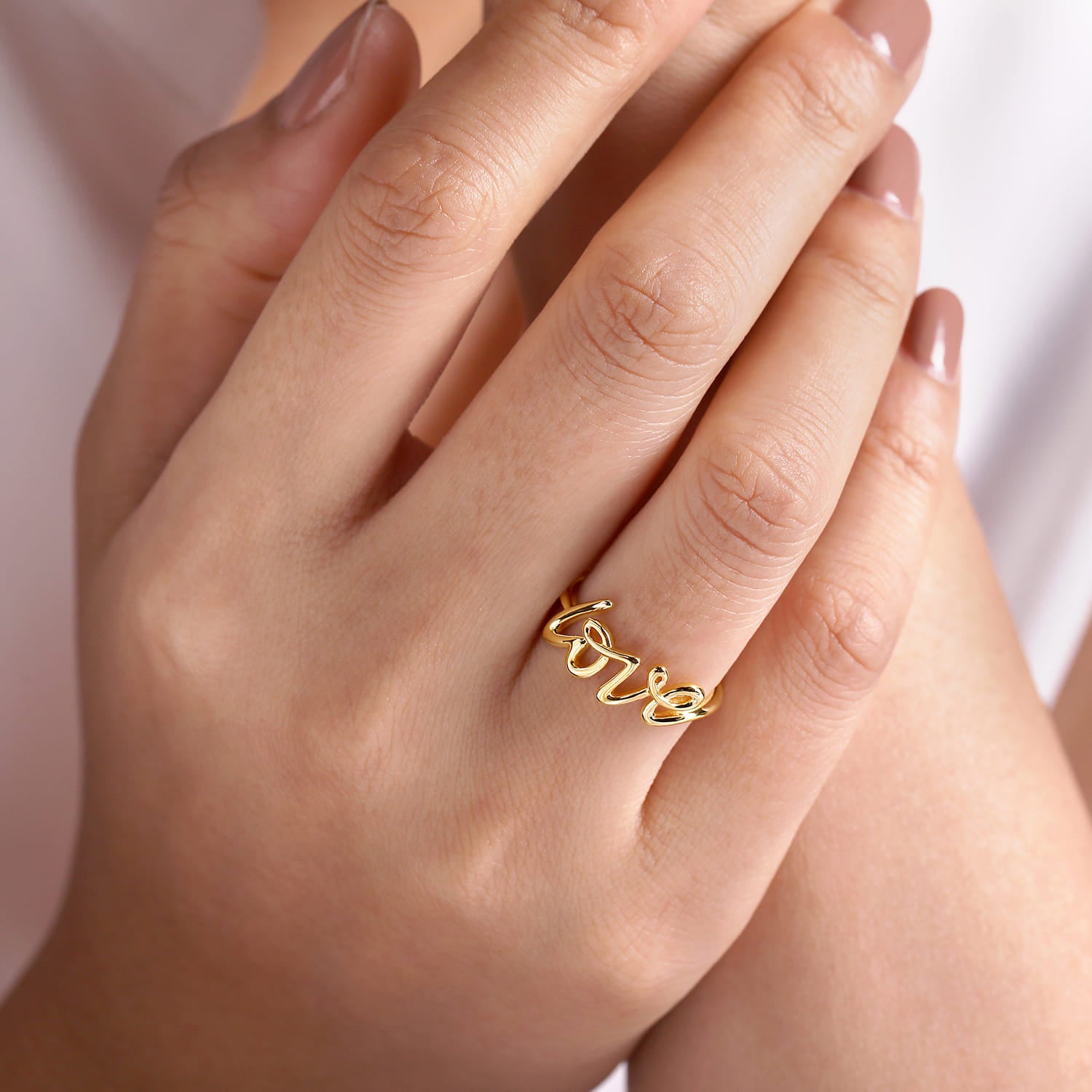 Doré Amour Pour Bague De Mariage Motif Saint-Valentin Cadeau Ouvert Bague