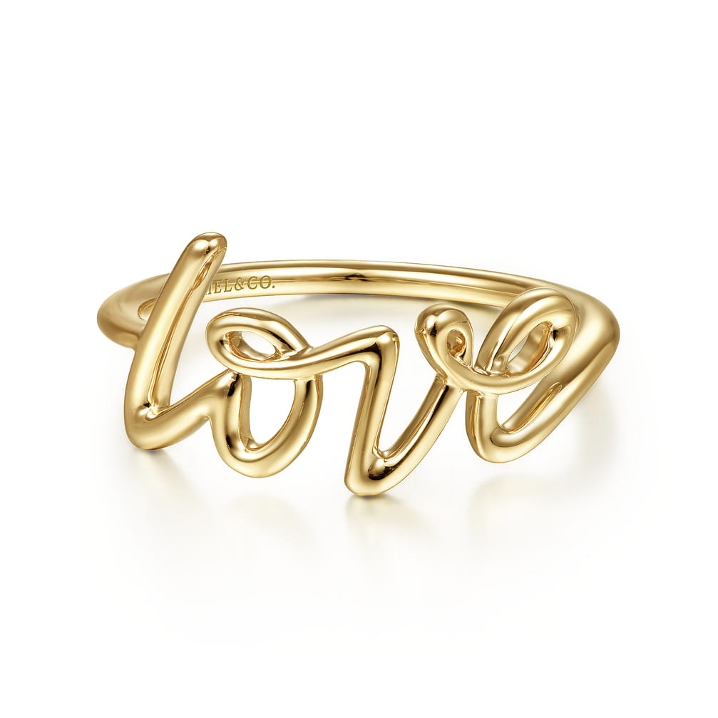 Doré Amour Pour Bague De Mariage Motif Saint-Valentin Cadeau Ouvert Bague
