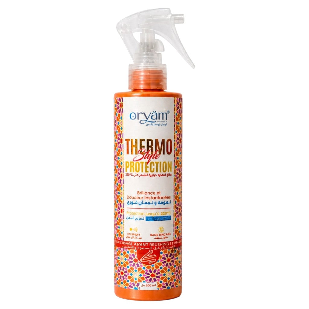 Oryam Thermo Style Protection Spray Fluide 3-En-1 Protection Thermique 230°C