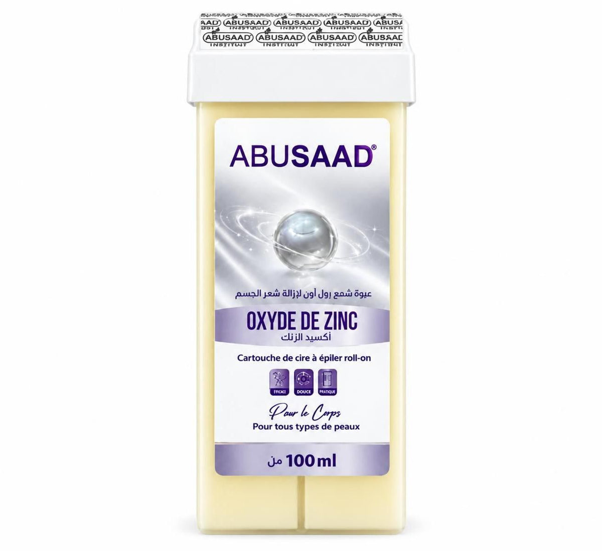 Abusaad Cartouche De Cire À Épiler Roll-on Oxyde De Zinc