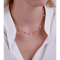 Collier Ras-De-Cou En Perles D'Eau Douce Naturelles Bijou De Pierre De Naissance En Perles Véritables Collier Minimaliste En Argent