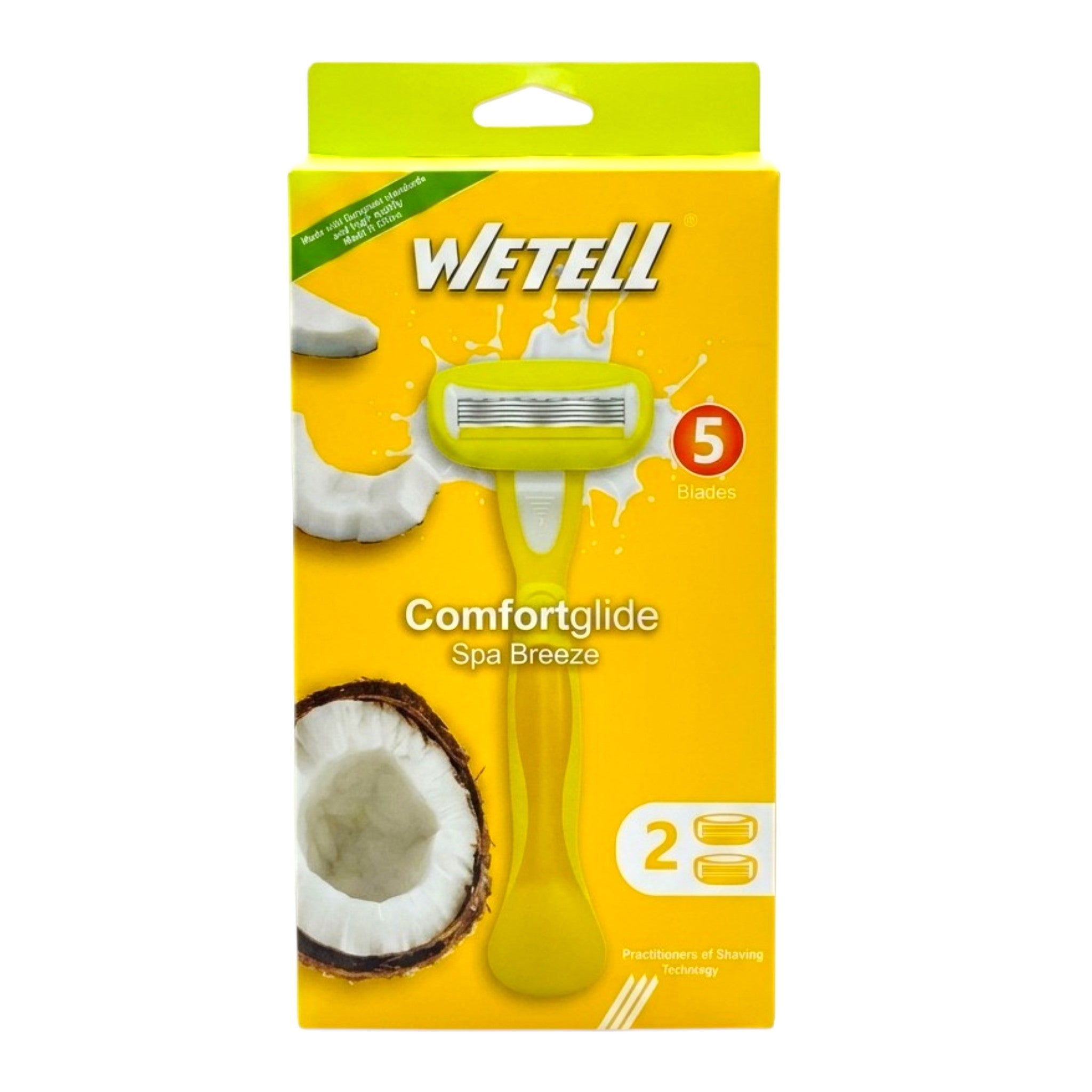 Wetell Comfortglide Spa Breeze – Rasoir Femme 5 Lames Avec 2 Recharges