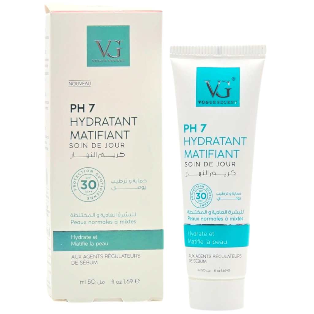 Vg Ph7 Soin De Jour Visage Hydratant Matifiant Spf 30 Peaux Normales A Mixtes