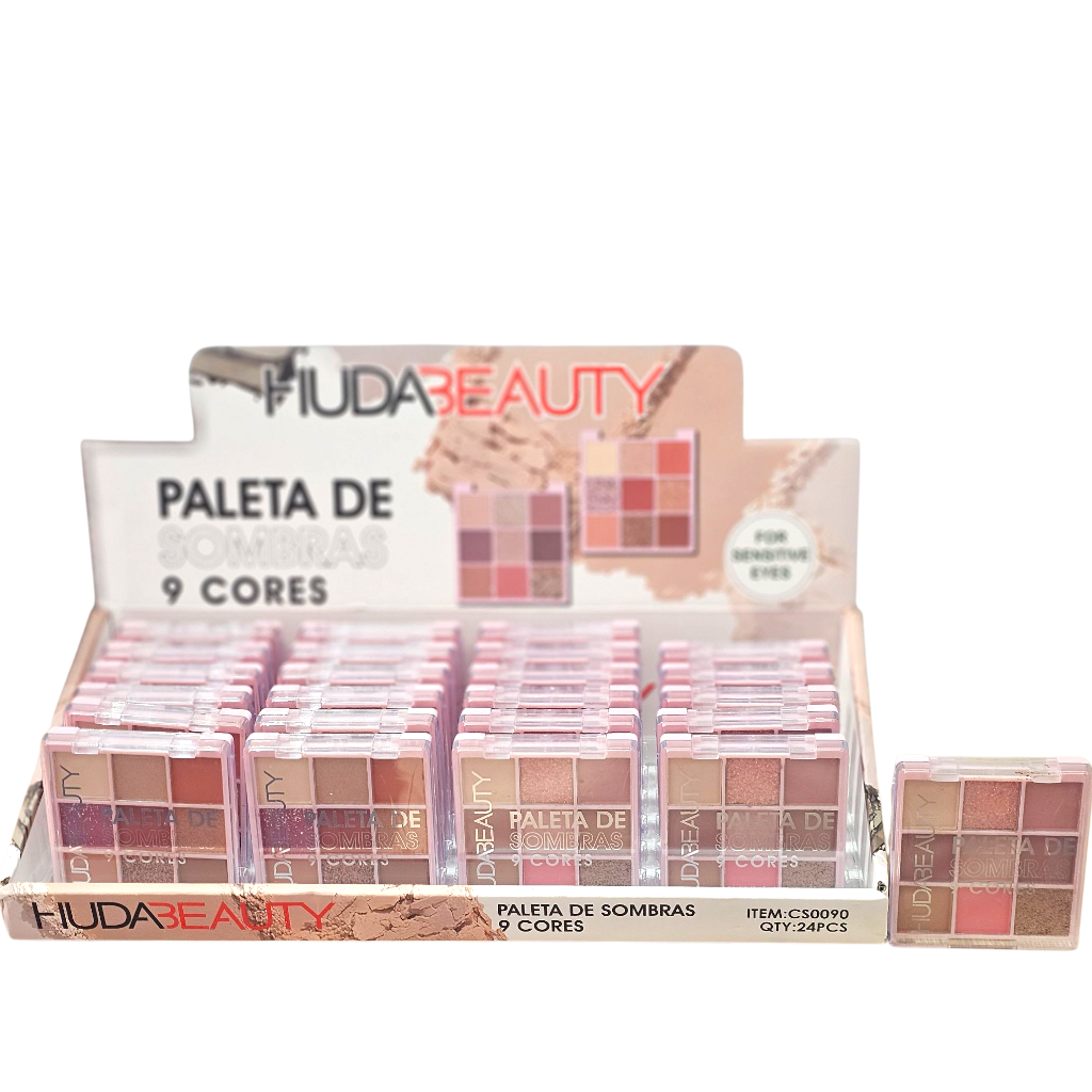 Hudabeauty Eyeshadow Palette Avec 9 Teintes Pour Les Yeux Sensibles