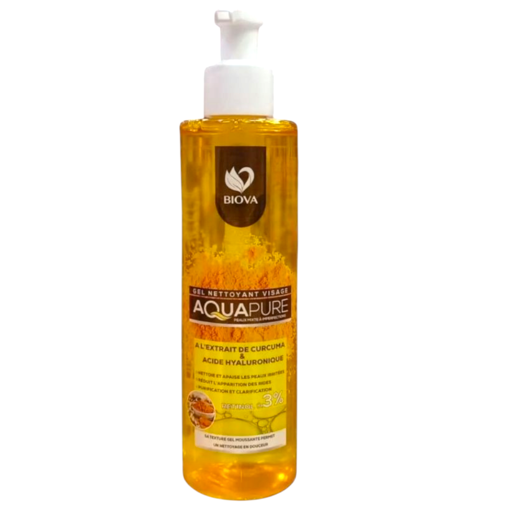 Biova Gel Nettoyant Visage Curcuma