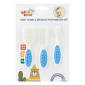 Set Brosse Peigne Et Brosse À Dents Pour Bébé – Bleu