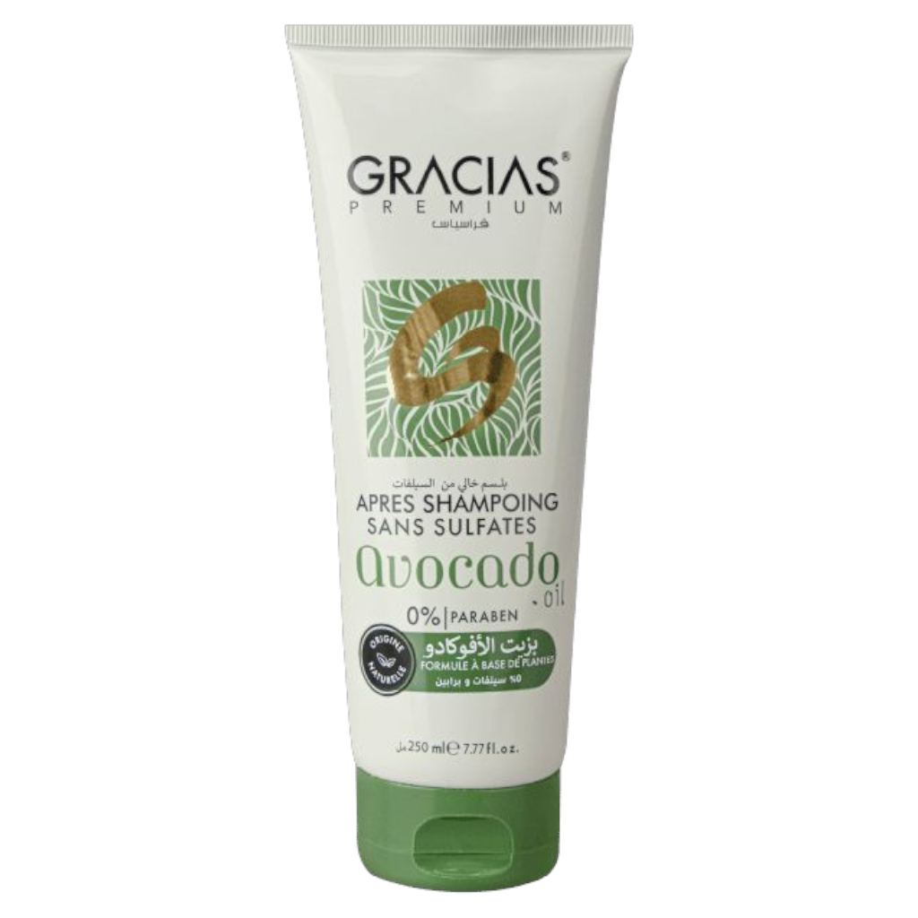 Gracias Après Shampoing Sans Sulfate Avocado