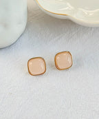 Boucles D’Oreilles “Nude Éclat” – Fini Naturel Brillant