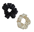 Chouchous En Satin, Chouchous Élastiques De Différentes Couleurs, Attache-Cheveux Simples Et Élégants 2Pcs