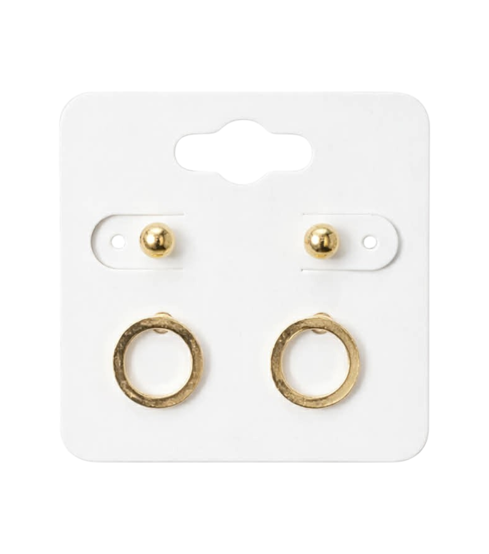 2Paires Ensemble De Mini Boucles D'Oreilles Clous