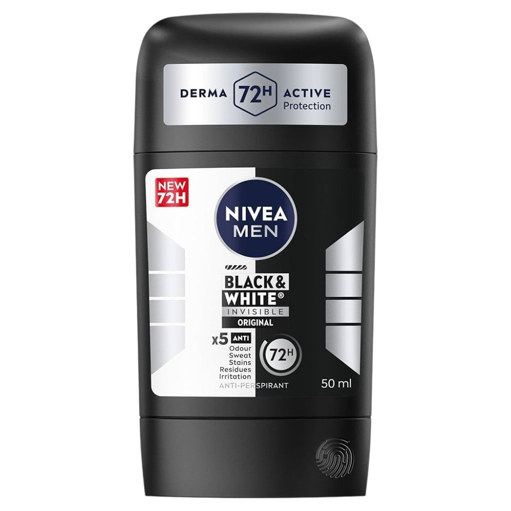 Nivea Déodorant Men Black White Invisible 72H X5 Anti Perspirant