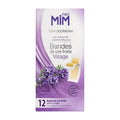 Mim Cire Dépilatoire Bandes Cire Visage Lavande 12 Bandes