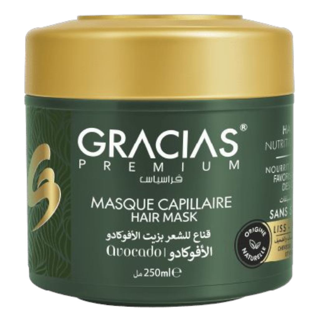 Gracias Sans Sulfates Masque Capillaire Hair Mask Liss-Extréme Cheveux Secs Abîmés Et Fragiles