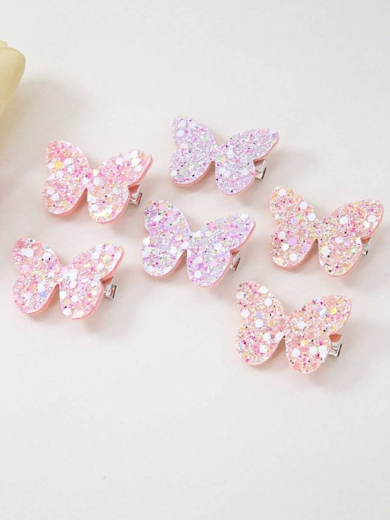 2Pcs Pinces À Cheveux Femme Mignon Papillon