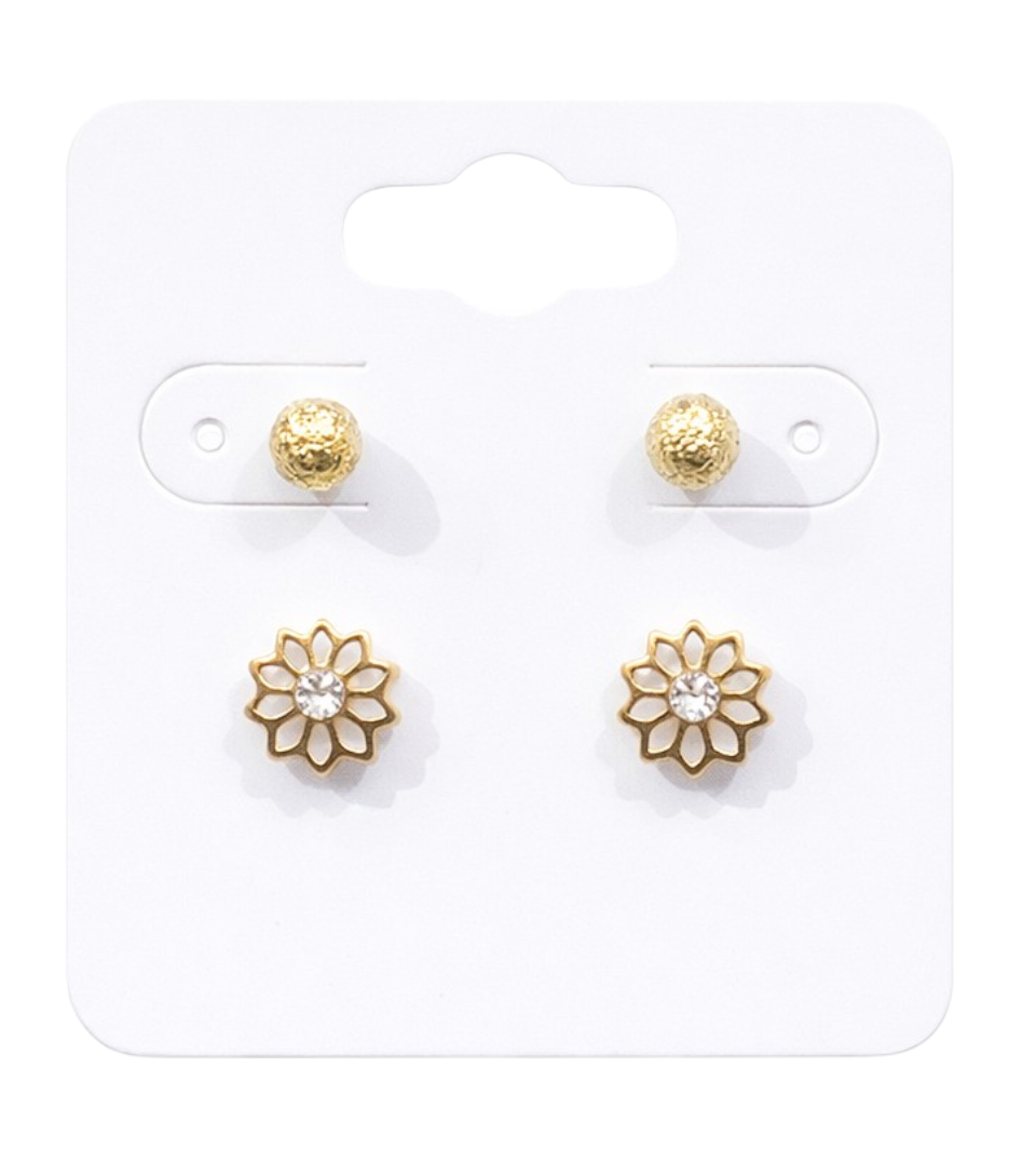 Golden Blossom Studs