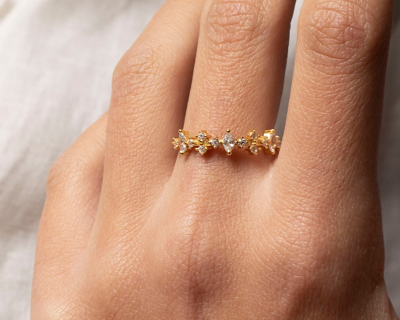 Bague Plaquée Zirconium Cubique