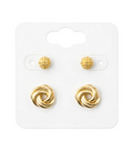 Duo De Boucles "Éclat Et Tissage"