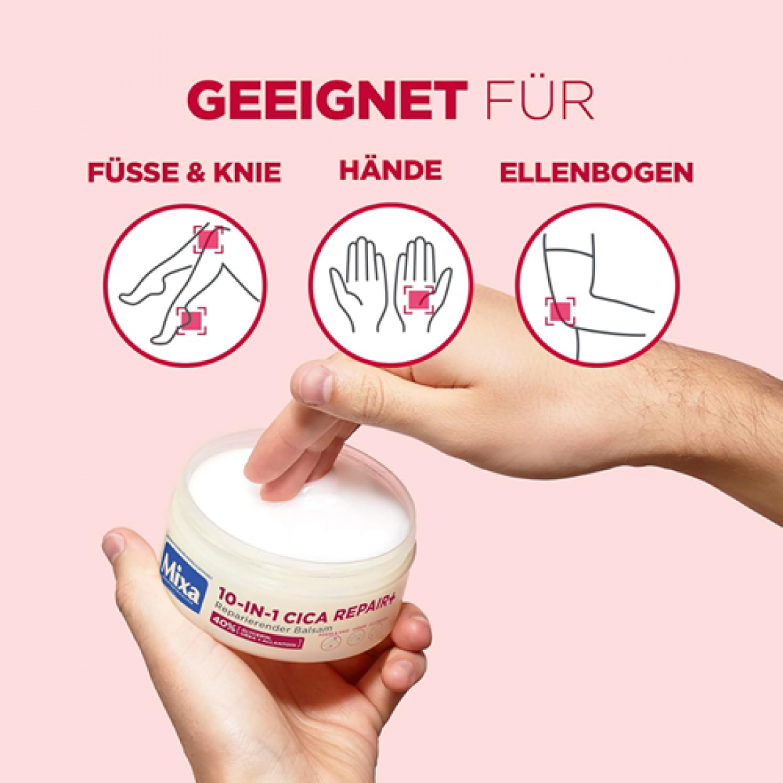 Mixa Cica Réparation 10En1 Pommade Ultra-Réparatrice 40% Glycérine Urée & Allantoïne Peaux Très Sèches