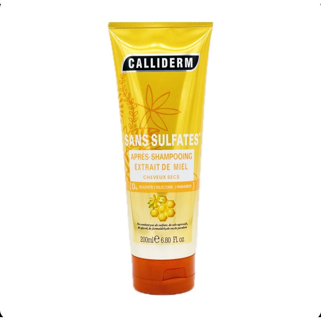 Calliderm Après-Shampooing Extrait De Miel Sans Sulfates Cheveux Secs