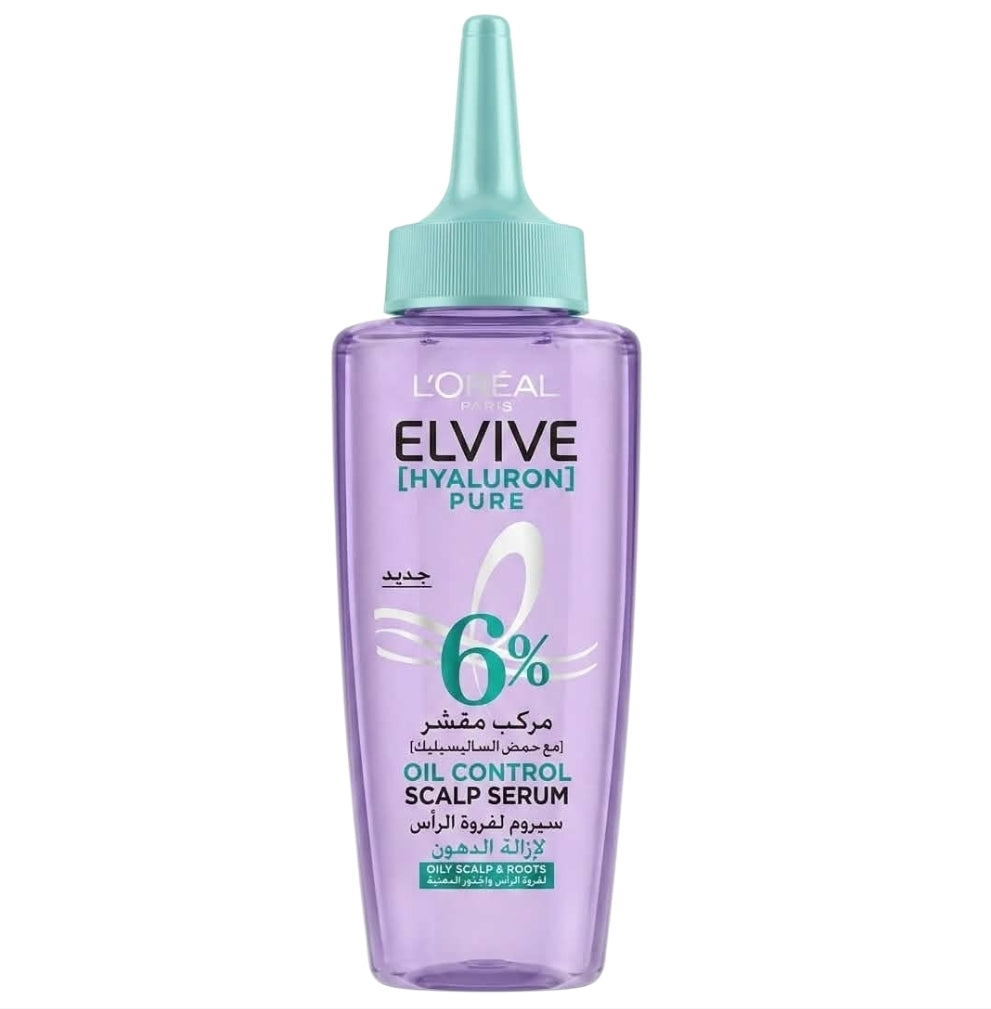Elvive L'Oréal Paris Hyaluron Pure سيروم فروة الرأس للتحكم في الزيوت 6% بحمض الساليسيليك