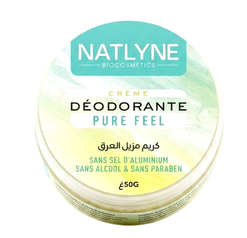 Natlyne Crème Déodorante Pure Feel Sans Alcool Sans Paraben