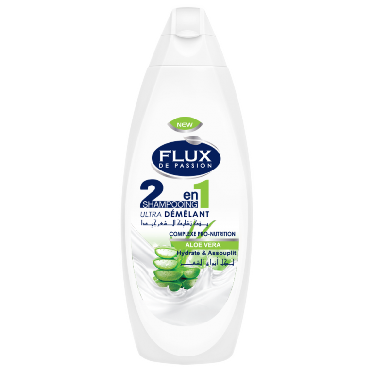 Flux De Passion 2En1 Shampoing Ultra Démêlant Complexe Pro-Nutrition Aloe Vera Hydrate & Assouplit