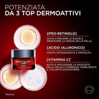 L’Oréal Paris Revitalift Laser Crème Visage Nuit Anti-Âge Avec Pro-Rétinol Acide Hyaluronique Et Vitamine C Réparation Intense Et Peau Renouvelée