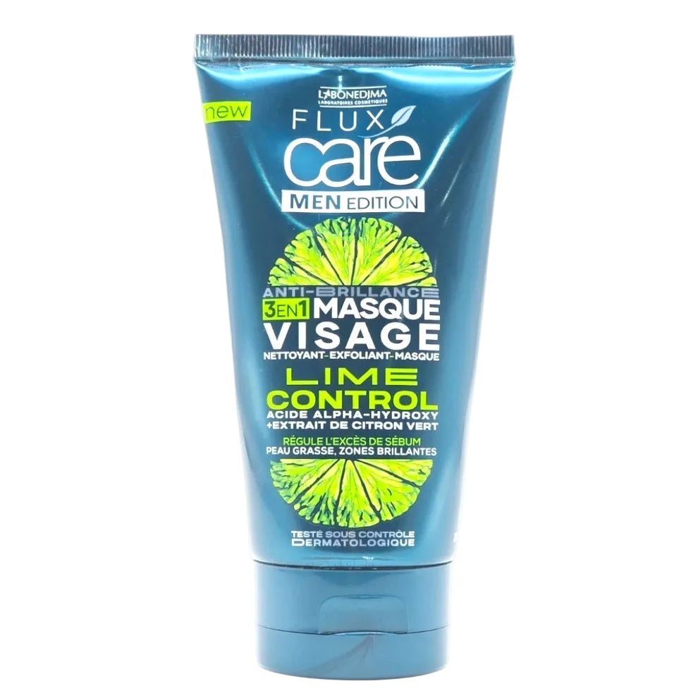 Flux Care Men Edition 3 في 1 قناع للوجه مضاد للمعان للتحكم بالزيوت