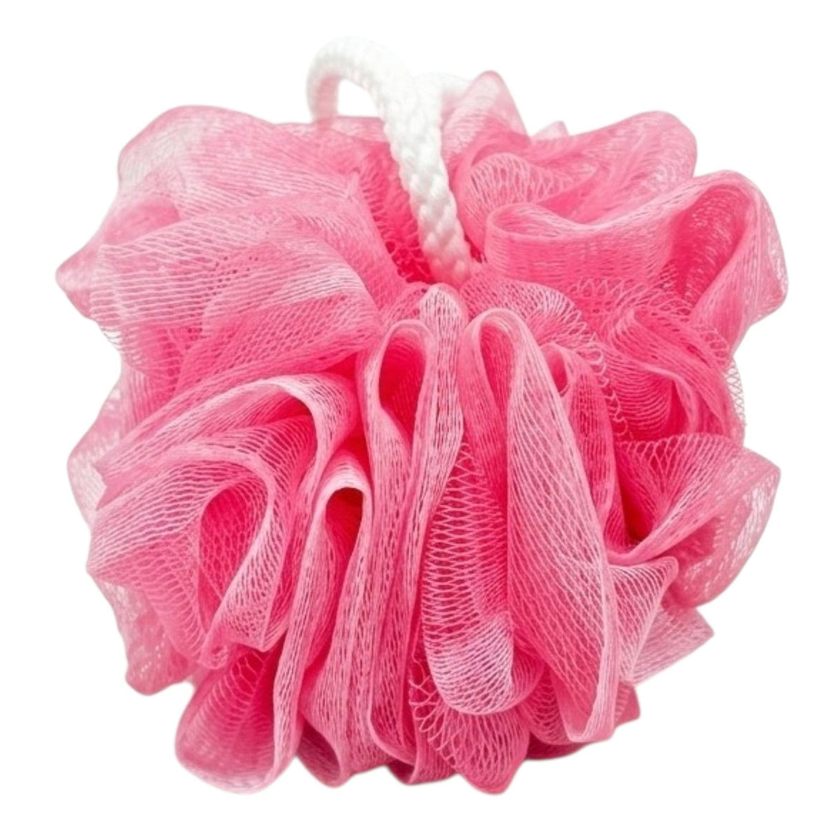 1Pc Éponge De Bain Chouchou Exfoliantes En Maille Douce Sans Odeur Multicolore Avec Cordon