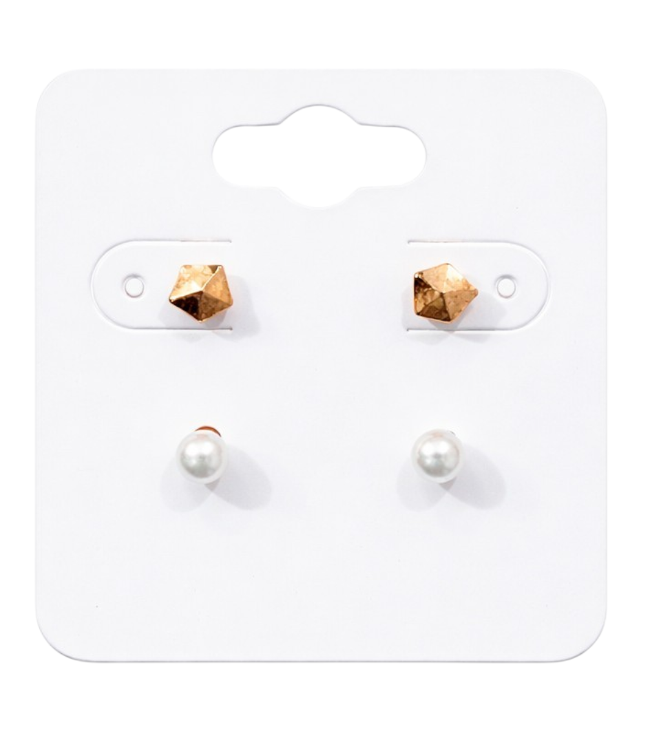 Pearl Edge Earrings
