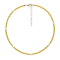 Collier Femme Doré À Perles Blanches – Élégant & Raffiné