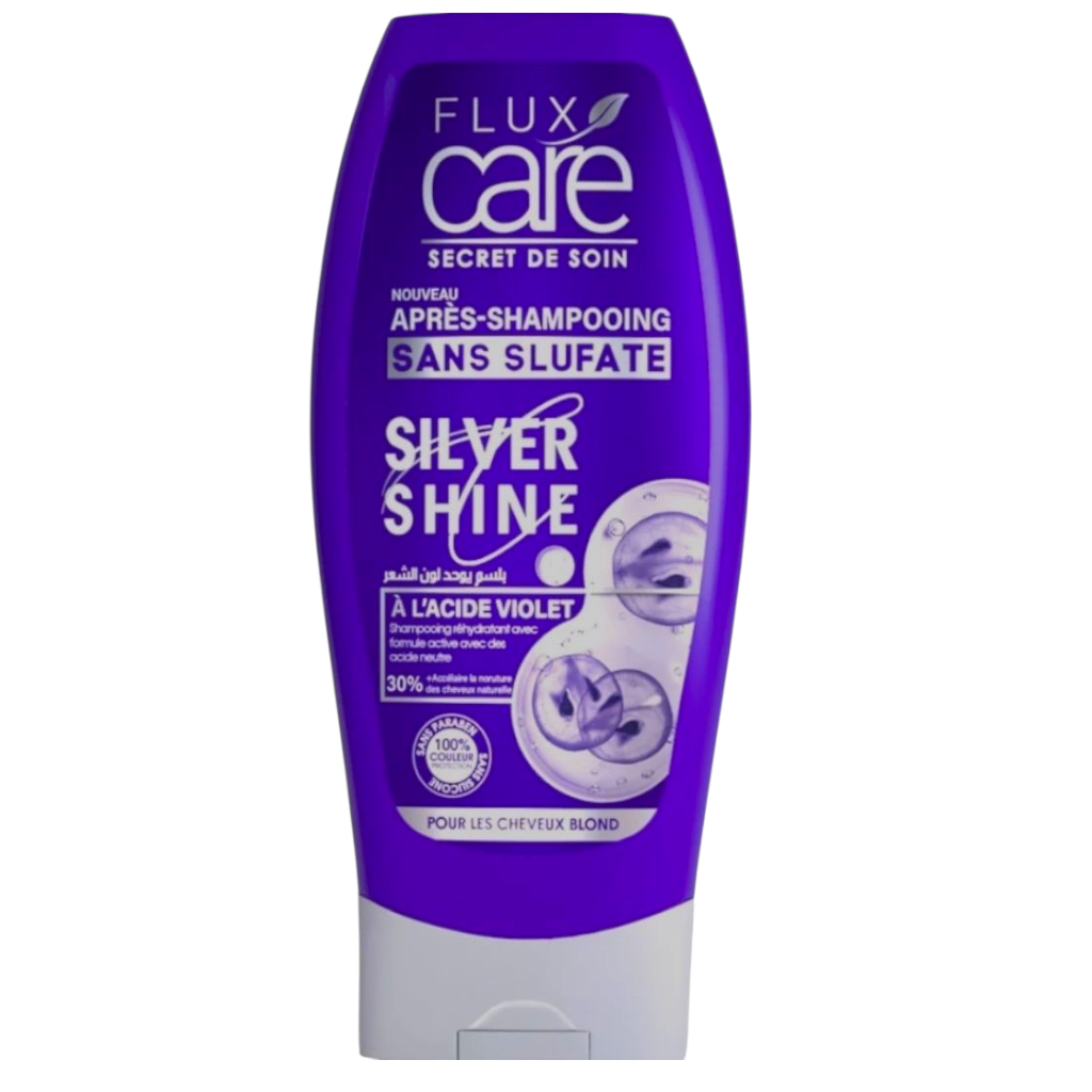 Flux Care Après Shampoing Sans Sulfates Silver Shine