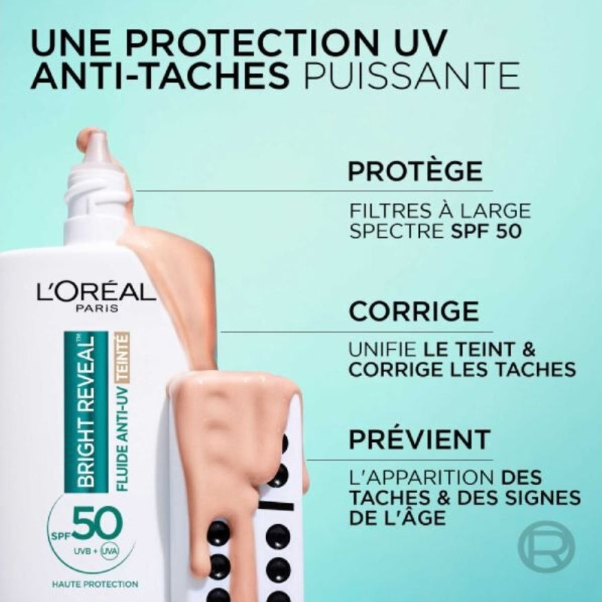 L'Oreal Paris Bright Reveal Fluide Anti-Uv Spf50 Clair
