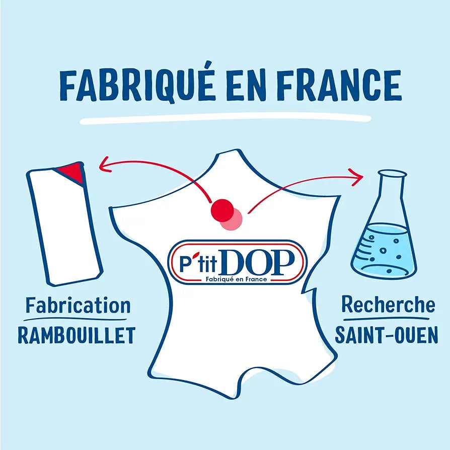 Petit Dop Shampoing - Fraise & Cerise Démêlant Super Nettoyant Grand Format 2 En 1